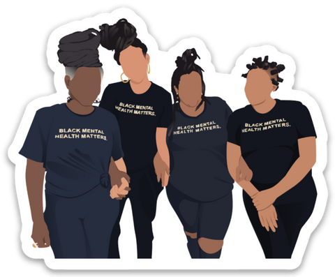 Black Mental Health Matters Sticker