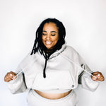 "C.L.U.B" GRAY SWEATSUIT TOP