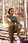 Black Vibe Tribe Signature Fitness Bottoms (Army Green)