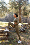 Black Vibe Tribe Signature Fitness Bottoms (Army Green)