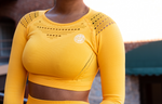 Black Vibe Tribe Signature Fitness Top (Yellow)