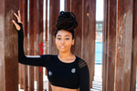 Black Vibe Tribe Signature Fitness Top (Black)