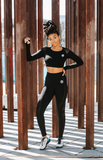 Black Vibe Tribe Signature Fitness Bottoms (Black)