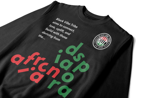 Black Vibe Tribe Crewneck Sweatshirt