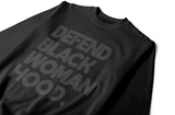 Defend Black Womanhood Drop Shoulder Crewneck Sweatshirt