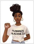 Humanize Blackness Greeting Card